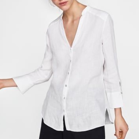 Zara Linen Shirt - Picture 3 of 7